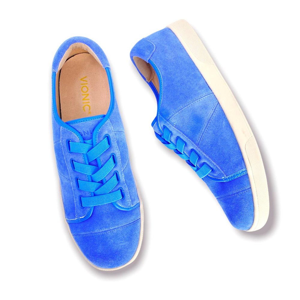 Vionic Slip-On Jean Comfort Sneakers Suede in Periwinkle Size 8.5 New No Box - Picture 4 of 9